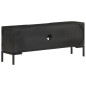 Mobile Porta TV Nero 115x30x46cm in Legno Massello di Mango Mobile Porta TV Nero 115x30x46cm in Legno Massello di Mango