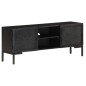 Mobile Porta TV Nero 115x30x46cm in Legno Massello di Mango Mobile Porta TV Nero 115x30x46cm in Legno Massello di Mango
