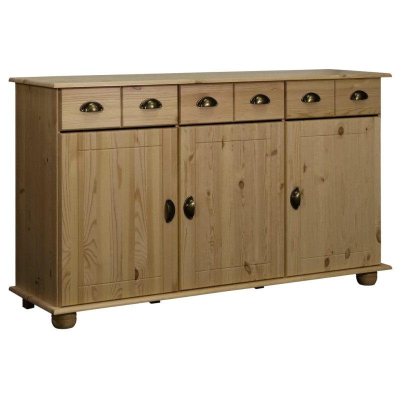 Credenza 134x39x79,5 cm in Legno Massello di Pino Credenza 134x39x79,5 cm in Legno Massello di Pino