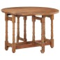 Tavolo da Pranzo Rotondo 110x76 cm in Legno Massello di Mango Tavolo da Pranzo Rotondo 110x76 cm in Legno Massello di Mango