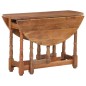Tavolo da Pranzo Rotondo 110x76 cm in Legno Massello di Mango Tavolo da Pranzo Rotondo 110x76 cm in Legno Massello di Mango
