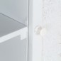 Mobile Porta TV Bianco 115x30x46cm in Legno Massello di Mango Mobile Porta TV Bianco 115x30x46cm in Legno Massello di Mango