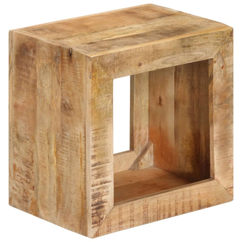 Sgabello 40x30x40 cm in Legno Massello di Mango Sgabello 40x30x40 cm in Legno Massello di Mango
