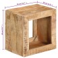 Sgabello 40x30x40 cm in Legno Massello di Mango Sgabello 40x30x40 cm in Legno Massello di Mango