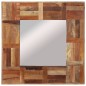 Specchio da Parete in Legno Massello di Recupero 50x50 cm Specchio da Parete in Legno Massello di Recupero 50x50 cm