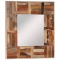 Specchio da Parete in Legno Massello di Recupero 50x50 cm Specchio da Parete in Legno Massello di Recupero 50x50 cm