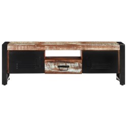 Mobile Porta TV 120x30x40 cm in Legno Massello di Recupero