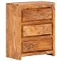 Cassettiera 60x33x75 cm in Legno Massello di Acacia Cassettiera 60x33x75 cm in Legno Massello di Acacia