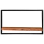 vidaXL Mensole Parete 2pz 60x25x35 cm Legno Massello Acacia e Acciaio vidaXL Mensole Parete 2pz 60x25x35 cm Legno Massello Acacia e Acciaio