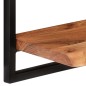 vidaXL Mensole Parete 2pz 60x25x35 cm Legno Massello Acacia e Acciaio vidaXL Mensole Parete 2pz 60x25x35 cm Legno Massello Acacia e Acciaio