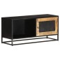 Mobile Porta TV 90x30x40 cm in Legno di Mango Grezzo Mobile Porta TV 90x30x40 cm in Legno di Mango Grezzo