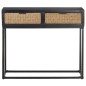 Tavolo Consolle 90x35x76 cm in Legno Massello di Mango Tavolo Consolle 90x35x76 cm in Legno Massello di Mango