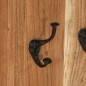 Appendiabiti 2 pz in Legno Massello di Acacia 38x100 cm Appendiabiti 2 pz in Legno Massello di Acacia 38x100 cm