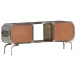 Mobile TV Multicolore 110x30x42 cm Legno Massello di Recupero