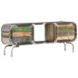 Mobile TV Multicolore 110x30x42 cm Legno Massello di Recupero