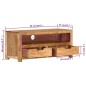 Mobile Porta TV 88x35x40 cm in Legno Massello di Acacia Mobile Porta TV 88x35x40 cm in Legno Massello di Acacia