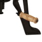 Tavolino 60x(42-62) cm in Legno Massello di Acacia e Ghisa Tavolino 60x(42-62) cm in Legno Massello di Acacia e Ghisa