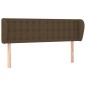 Testiera ad Orecchio Marrone Scuro 147x23x78/88 cm in Tessuto Testiera ad Orecchio Marrone Scuro 147x23x78/88 cm in Tessuto