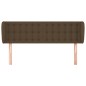 Testiera ad Orecchio Marrone Scuro 147x23x78/88 cm in Tessuto Testiera ad Orecchio Marrone Scuro 147x23x78/88 cm in Tessuto