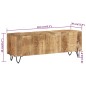 Mobile Porta TV 110x30x40 cm in Legno Massello di Mango Mobile Porta TV 110x30x40 cm in Legno Massello di Mango