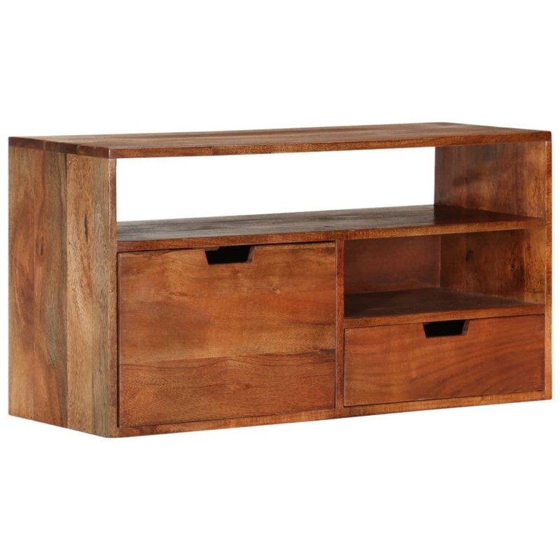 Mobile Porta TV 80x30x42 cm in Legno Massello di Acacia Mobile Porta TV 80x30x42 cm in Legno Massello di Acacia
