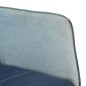vidaXL Sedia a Dondolo Blu Denim Patchwork in Tela