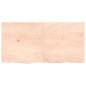 Ripiano a Parete 120x60x4 cm Legno Massello Rovere Non Trattato Ripiano a Parete 120x60x4 cm Legno Massello Rovere Non Trattato