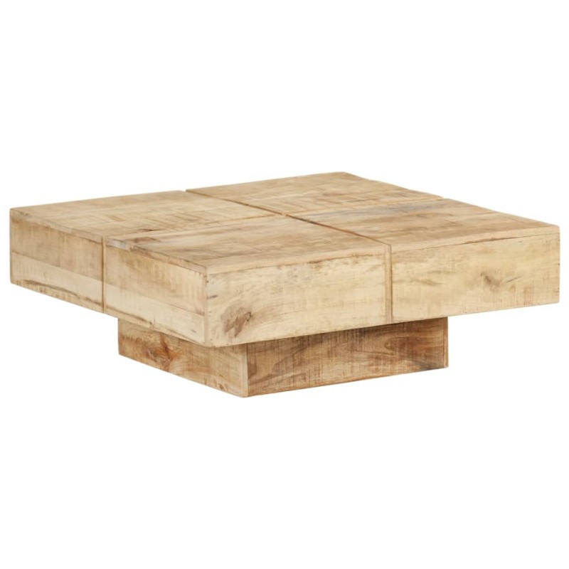 Tavolino da Caffè 80x80x28 cm in Legno Massello di Mango Tavolino da Caffè 80x80x28 cm in Legno Massello di Mango