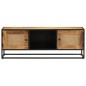 vidaXL Mobile Porta TV 110x30x40cm Legno Grezzo Massello Mango e Ferro vidaXL Mobile Porta TV 110x30x40cm Legno Grezzo Massello Mango e Ferro