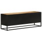 vidaXL Mobile Porta TV 110x30x40cm Legno Grezzo Massello Mango e Ferro vidaXL Mobile Porta TV 110x30x40cm Legno Grezzo Massello Mango e Ferro