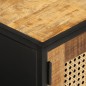 vidaXL Mobile Porta TV 110x30x40cm Legno Grezzo Massello Mango e Ferro vidaXL Mobile Porta TV 110x30x40cm Legno Grezzo Massello Mango e Ferro