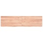 Ripiano Muro Marrone Chiaro 120x30x4cm Massello Rovere Trattato