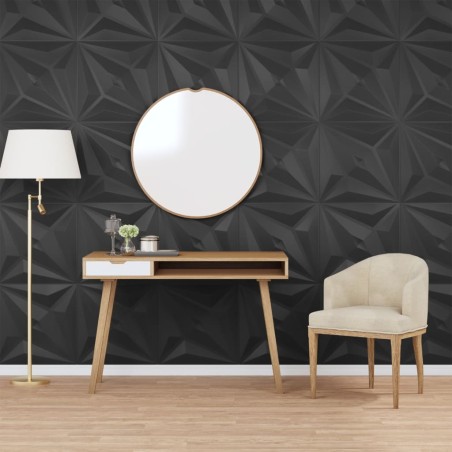 Pannelli Murali 24 pz Neri 50x50 cm EPS 6 m² Stella