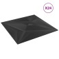 Pannelli Murali 24 pz Neri 50x50 cm EPS 6 m² Stella Pannelli Murali 24 pz Neri 50x50 cm EPS 6 m² Stella