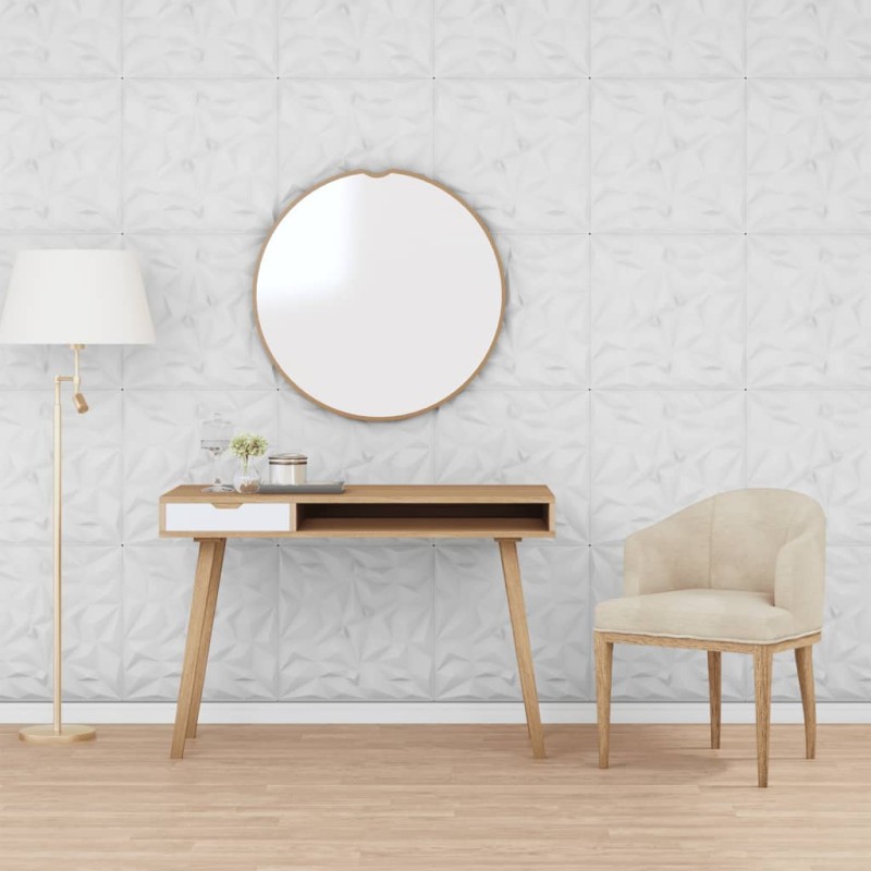 Pannelli Murali 24 pz Bianchi 50x50 cm EPS 6 m² Ametista Pannelli Murali 24 pz Bianchi 50x50 cm EPS 6 m² Ametista