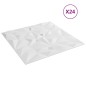 Pannelli Murali 24 pz Bianchi 50x50 cm EPS 6 m² Ametista Pannelli Murali 24 pz Bianchi 50x50 cm EPS 6 m² Ametista