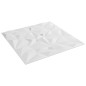 Pannelli Murali 24 pz Bianchi 50x50 cm EPS 6 m² Ametista Pannelli Murali 24 pz Bianchi 50x50 cm EPS 6 m² Ametista