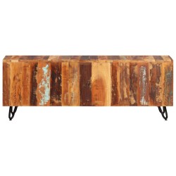 vidaXL Mobile Porta TV 110x30x40 cm in Legno Massello Riciclato