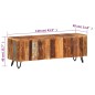 vidaXL Mobile Porta TV 110x30x40 cm in Legno Massello Riciclato vidaXL Mobile Porta TV 110x30x40 cm in Legno Massello Riciclato