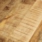 Tavolino Ø 68x43 cm in Legno Massello di Mango e Ferro Tavolino Ø 68x43 cm in Legno Massello di Mango e Ferro