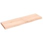 Ripiano a Parete 140x40x6 cm Legno Massello Rovere Non Trattato Ripiano a Parete 140x40x6 cm Legno Massello Rovere Non Trattato