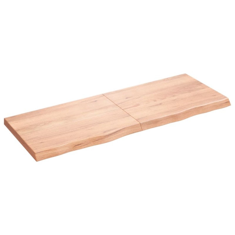 Ripiano Muro Marrone Chiaro 160x60x6cm Massello Rovere Trattato Ripiano Muro Marrone Chiaro 160x60x6cm Massello Rovere Trattato