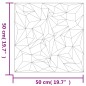 Pannelli Murali 24 pz Neri 50x50 cm EPS 6 m² Ametista Pannelli Murali 24 pz Neri 50x50 cm EPS 6 m² Ametista