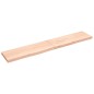 Ripiano a Parete 220x40x6 cm Legno Massello Rovere Non Trattato Ripiano a Parete 220x40x6 cm Legno Massello Rovere Non Trattato
