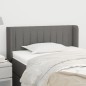 vidaXL Testiera ad Orecchio Grigio Scuro 93x16x78/88 cm in Tessuto vidaXL Testiera ad Orecchio Grigio Scuro 93x16x78/88 cm in Tessuto