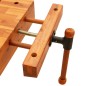 Banco da Lavoro con Morsa 52x44x9,5 cm Legno Massello di Acacia Banco da Lavoro con Morsa 52x44x9,5 cm Legno Massello di Acacia