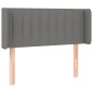 vidaXL Testiera ad Orecchio Grigio Scuro 93x16x78/88 cm in Tessuto vidaXL Testiera ad Orecchio Grigio Scuro 93x16x78/88 cm in Tessuto