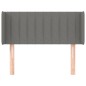 vidaXL Testiera ad Orecchio Grigio Scuro 93x16x78/88 cm in Tessuto vidaXL Testiera ad Orecchio Grigio Scuro 93x16x78/88 cm in Tessuto