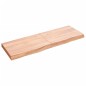 vidaXL Ripiano Muro Marrone 120x40x(2-6) cm Massello Rovere Trattato