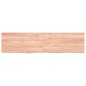 Ripiano Muro Marrone Chiaro 160x40x6cm Massello Rovere Trattato